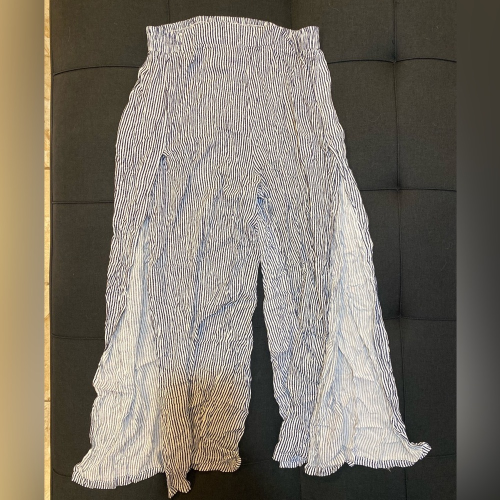 Striped palazzo pants